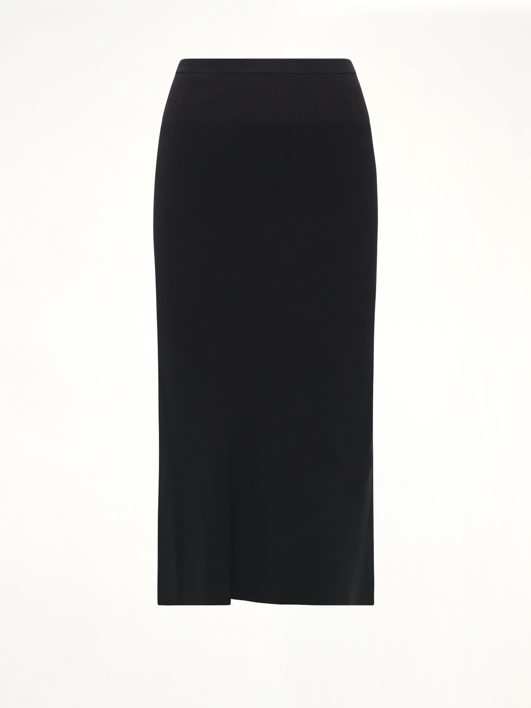 A Line Bias Skirt in Black
