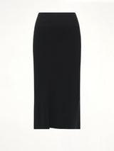 A Line Bias Skirt in Black