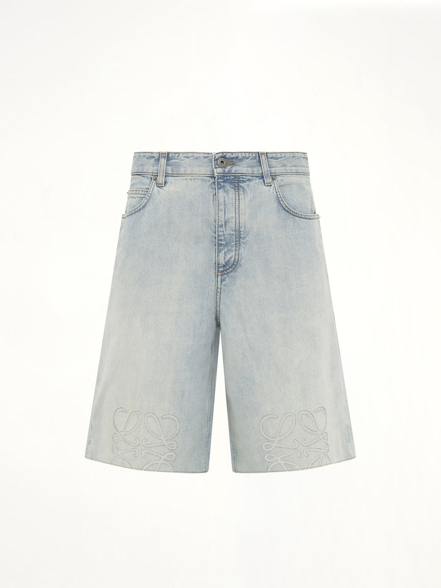 Anagram Shorts in Washed Blue