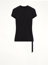 Cotton Jersey Small Level T-Shirt in Black
