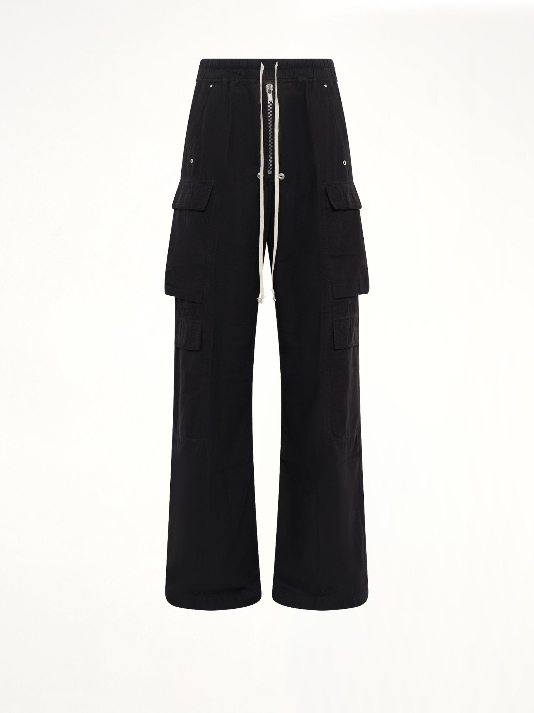 Flannel Double Cargo Jumbo Belas in Black