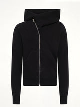 Furka Jersey Mountain Hoodie in Black