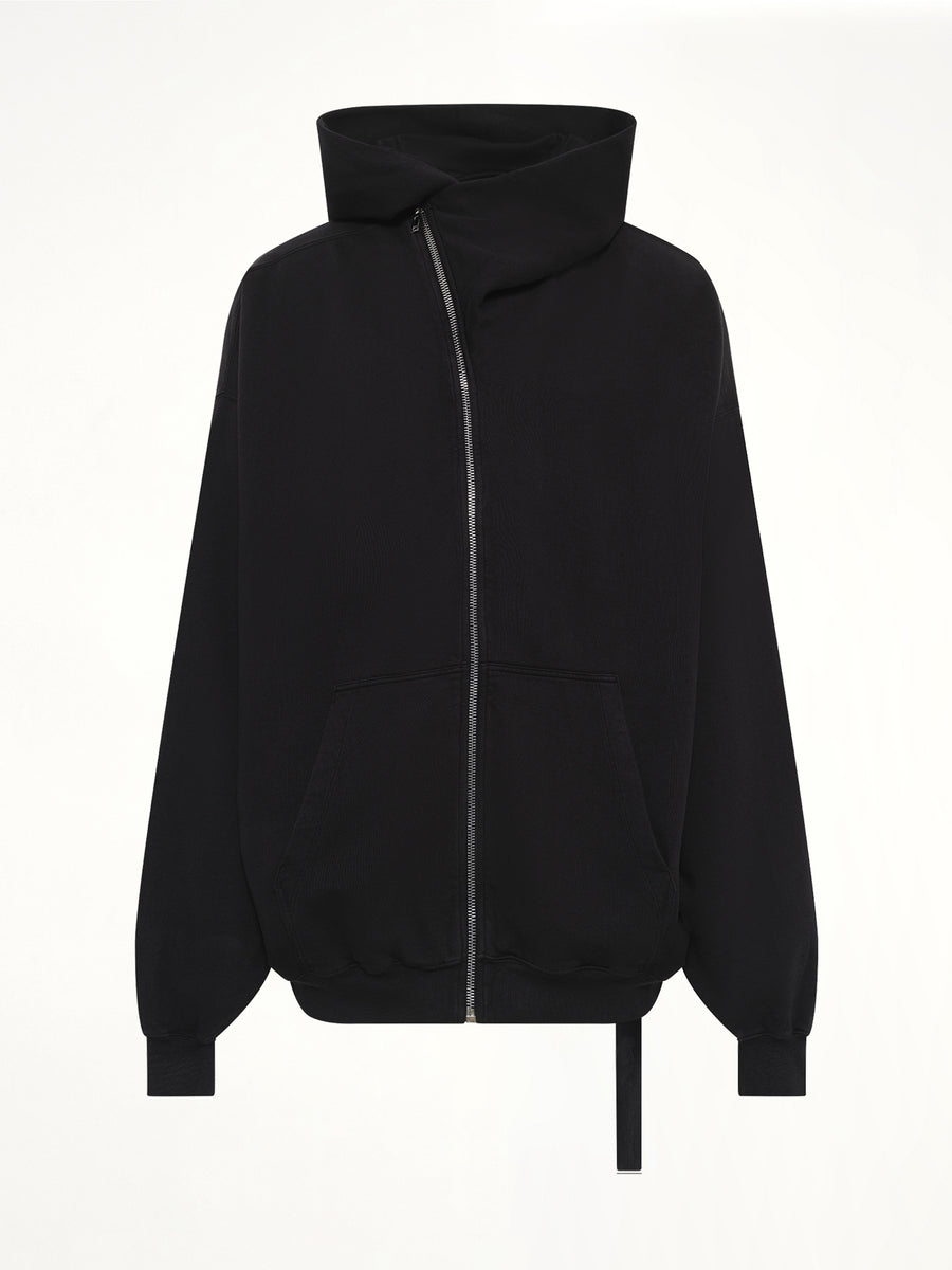 Furka Jersey Mountain Hun Hoodie in Black