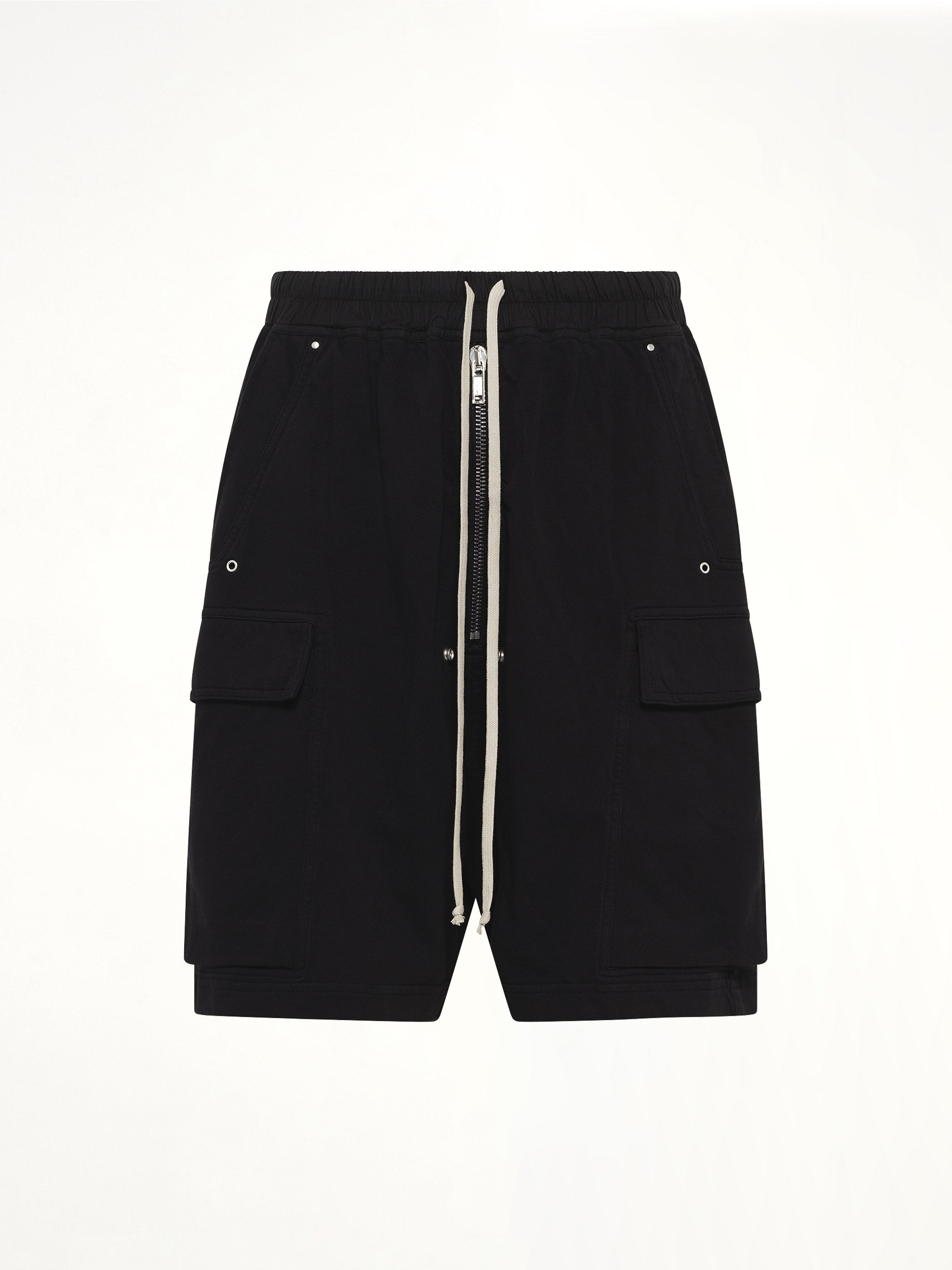 Heavy Jersey Cargobela Shorts in Black