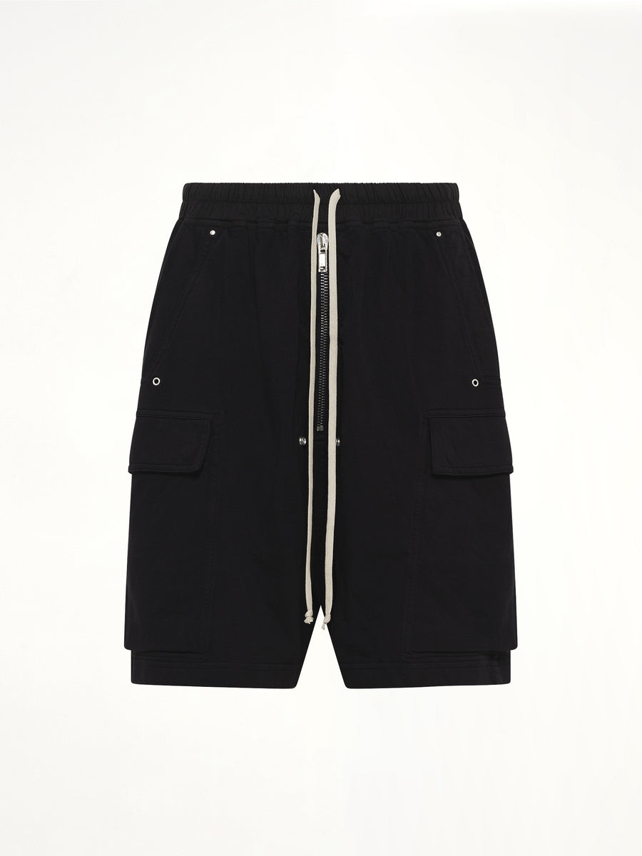 Heavy Jersey Cargobela Shorts in Black