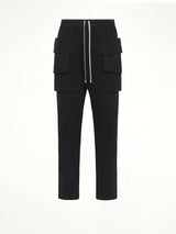 Heavy Jersey Creatch Cargo Drawstring in Black
