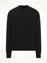 Heavy Jersey Crewneck Sweatshirt in Black