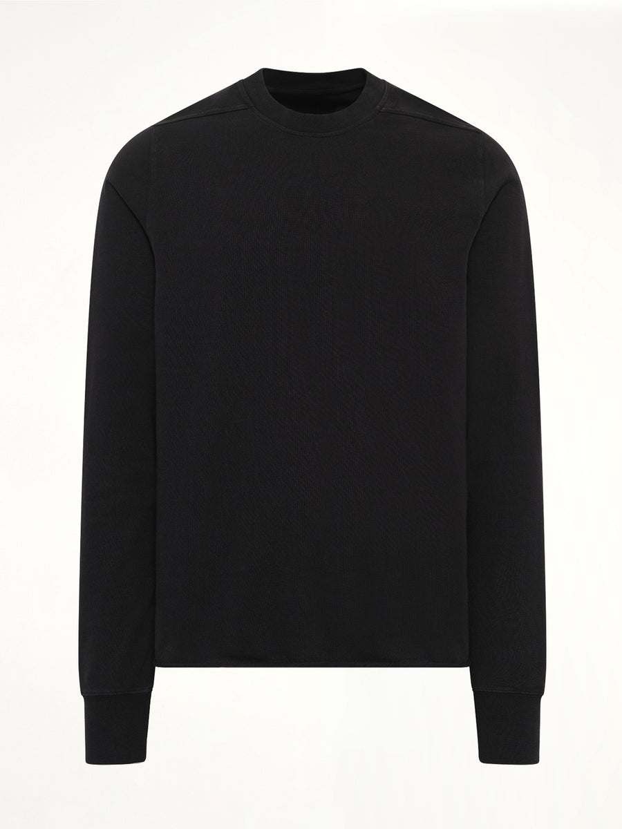 Heavy Jersey Crewneck Sweatshirt in Black