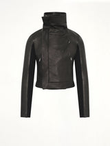 Lamb Leather Classic Biker in Black