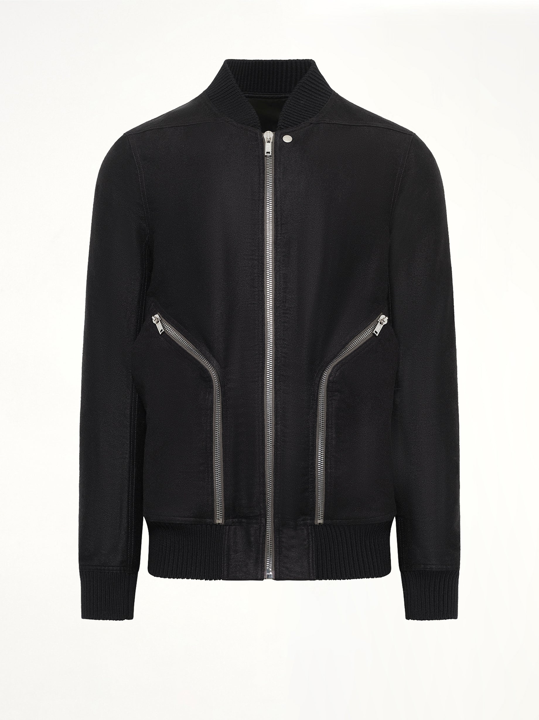Moleskin Heizer Flight Jacket in Black