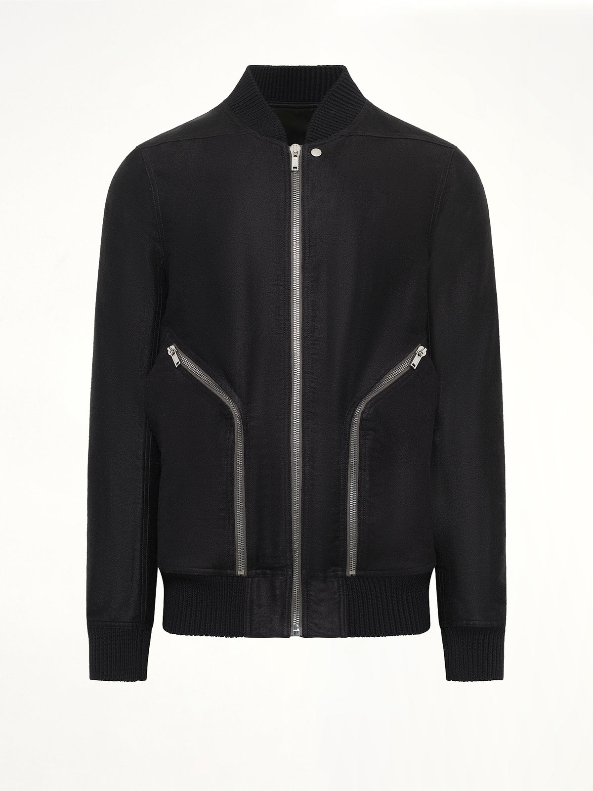 Moleskin Heizer Flight Jacket in Black