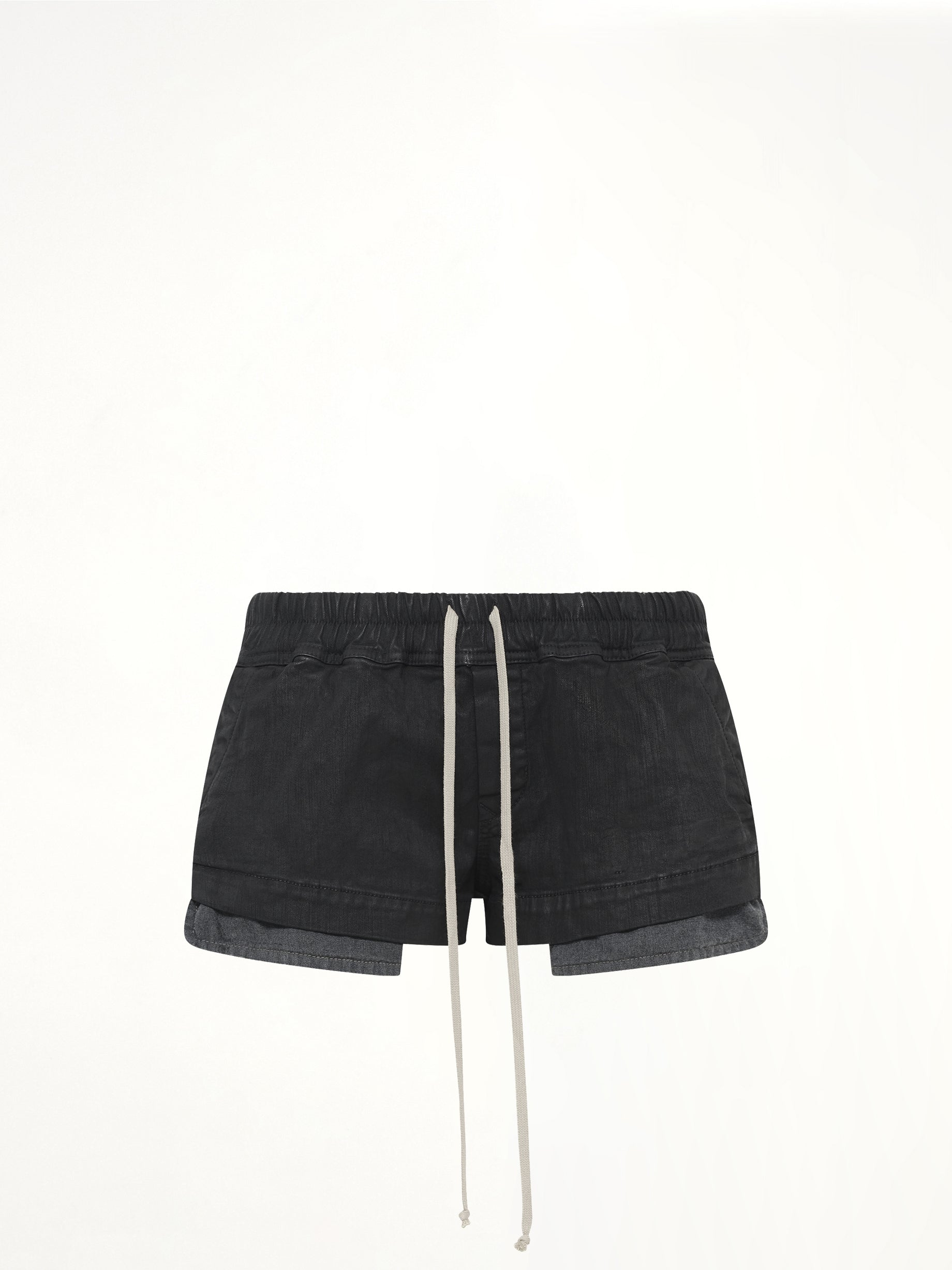 Stretch Denim FOG Boxers in Black Wax
