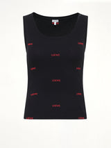 Tank Top in Black/Red
