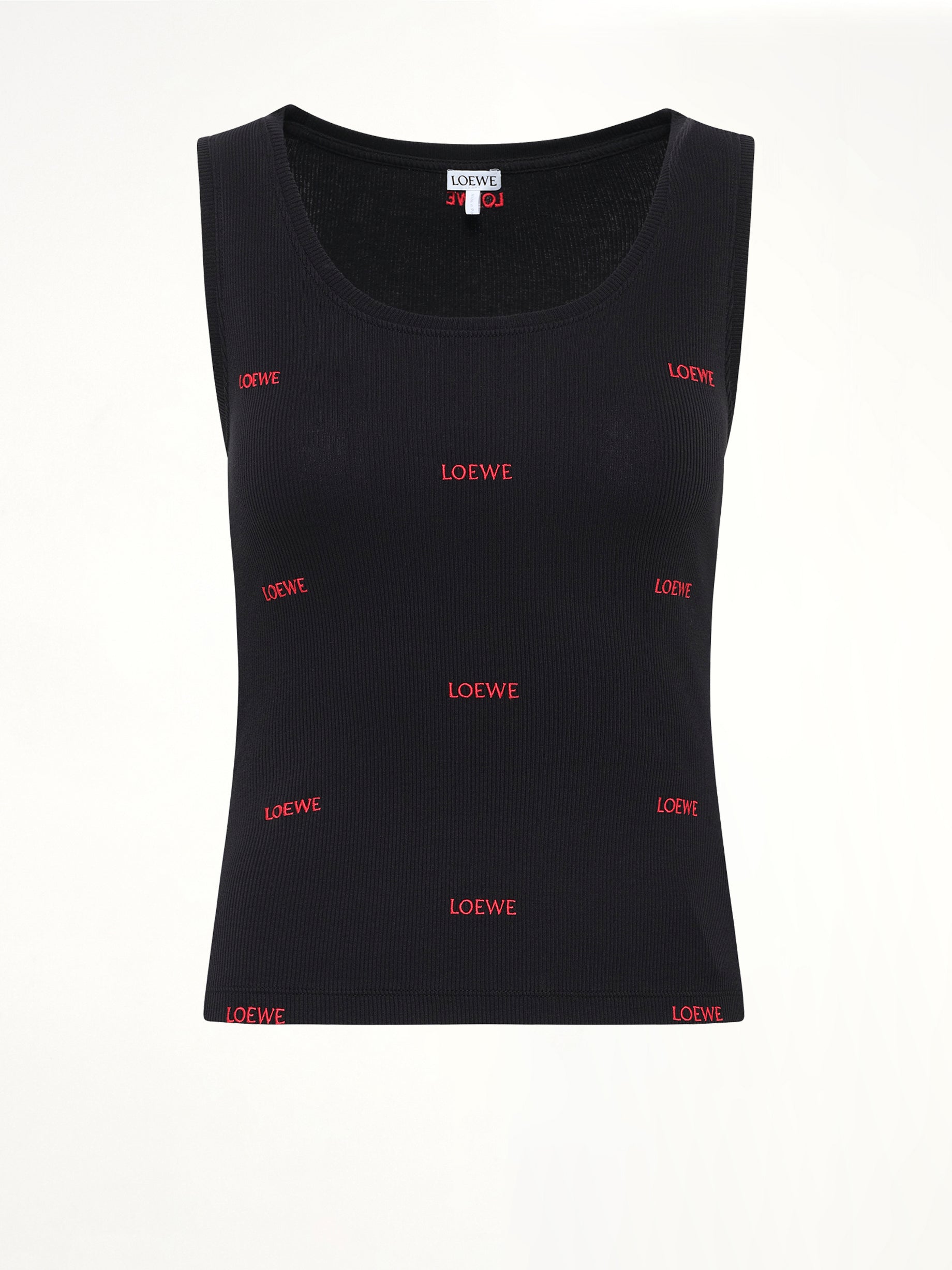Tank Top in Black/Red