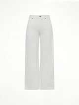 Tonal Anagram Baggy Jeans AF in White