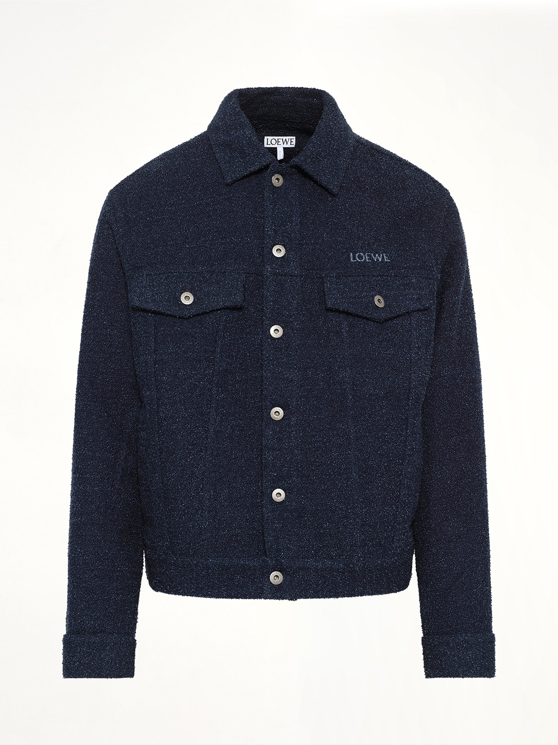 Trucker Jacket in Dark Denim Blue
