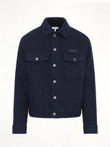 Trucker Jacket in Dark Denim Blue