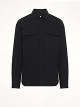 Warm Flannel Outershirt in Black