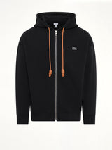 Zip-Up Hoodie in Black