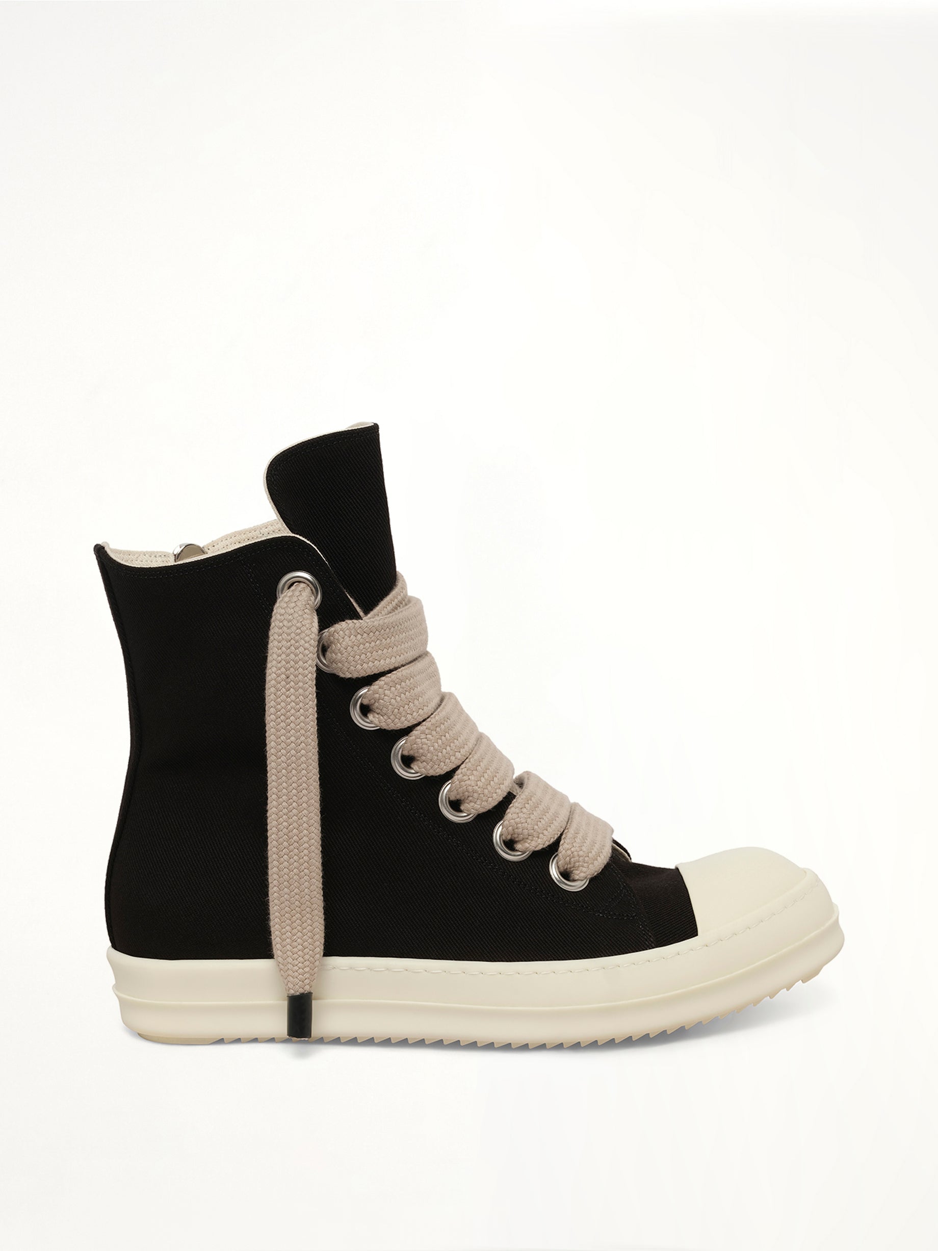 13oz Overdyed Denim Jumbolace Sneaks in Black