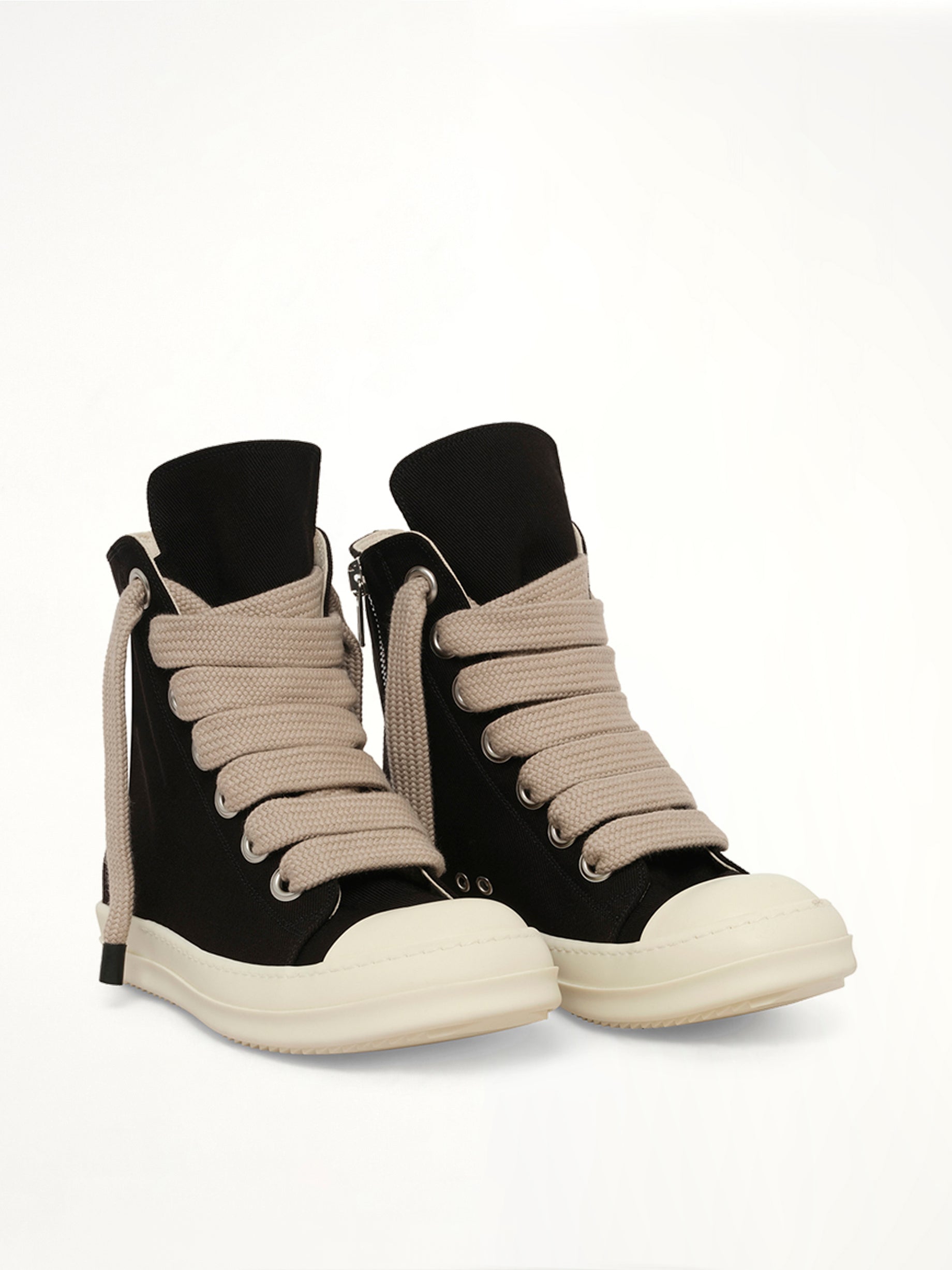 13oz Overdyed Denim Jumbolace Sneaks in Black