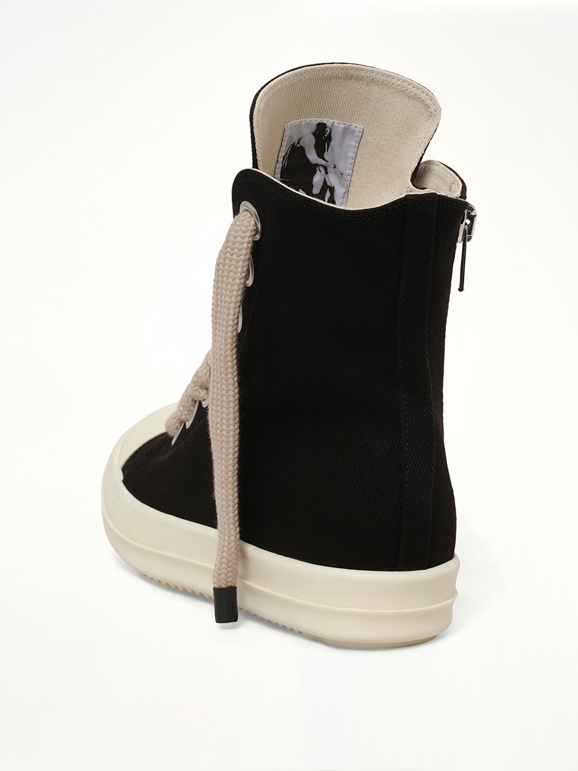 13oz Overdyed Denim Jumbolace Sneaks in Black