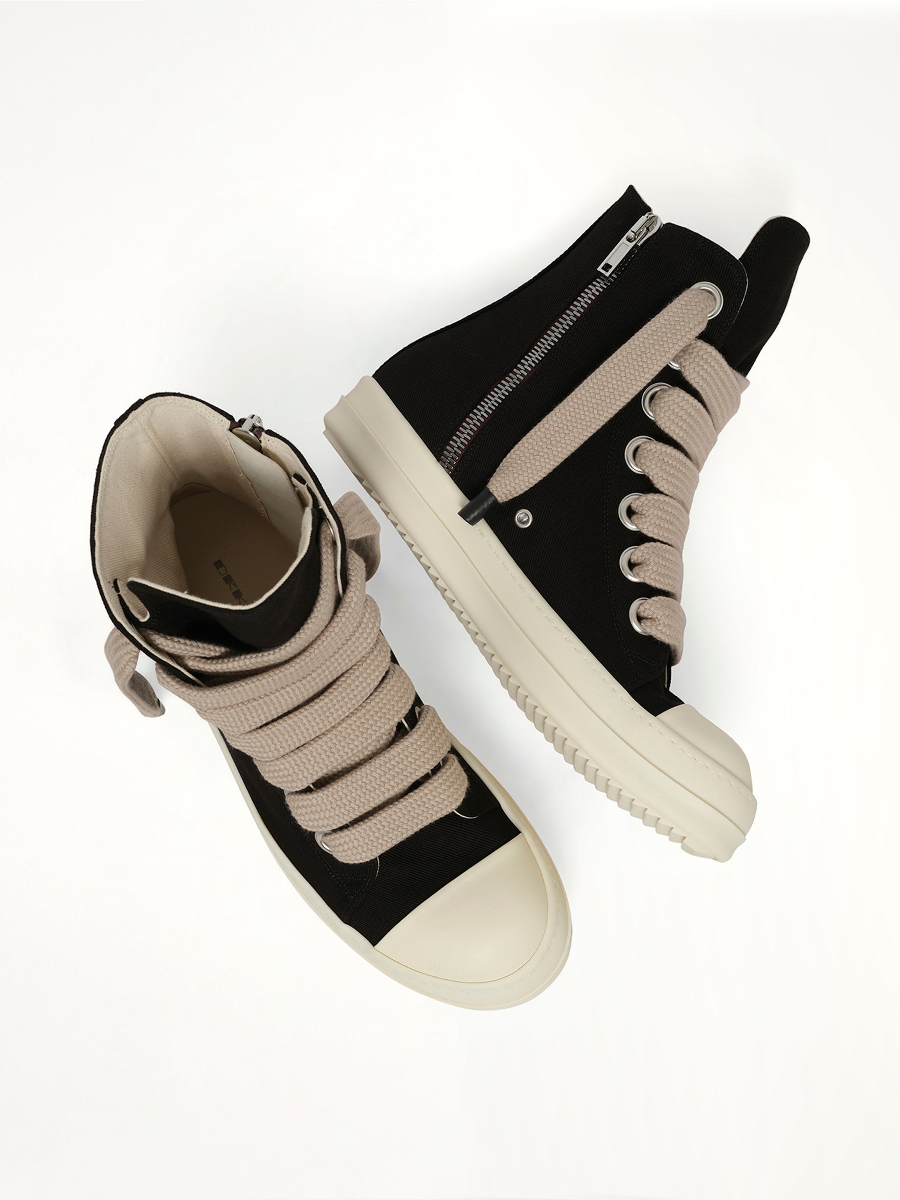 13oz Overdyed Denim Jumbolace Sneaks in Black