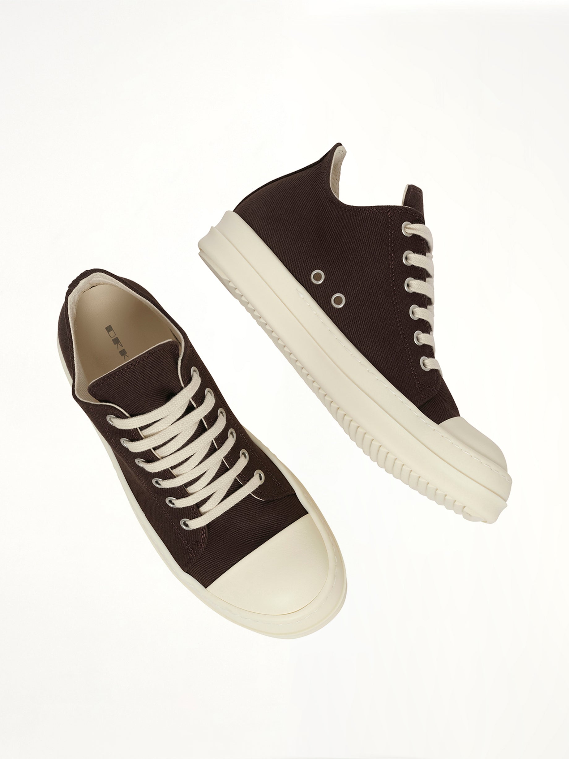 13oz Overdyed Denim Low Sneaks in Dark Dust