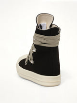 13oz Overdyed Denim Megalace Sneaks in Black