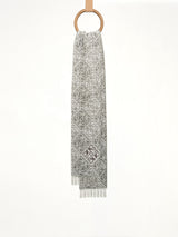 Anagram Wool Cashmere Scarf in Grey