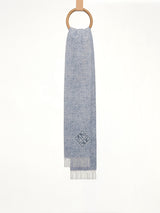 Anagram Wool Cashmere Scarf in Light Blue