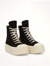 Overdyed Denim Megabumper Sneaks in Black