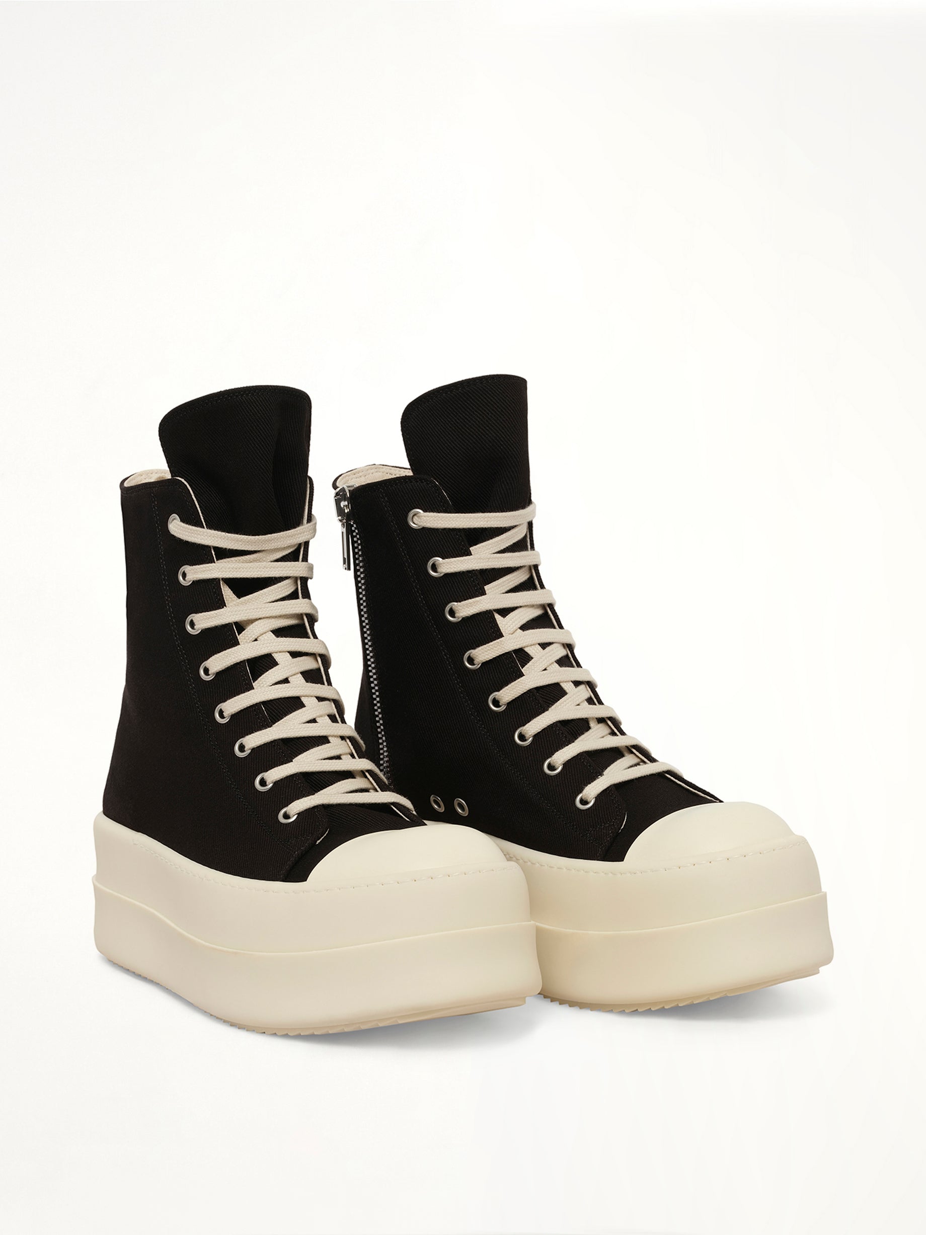 Overdyed Denim Megabumper Sneaks in Black