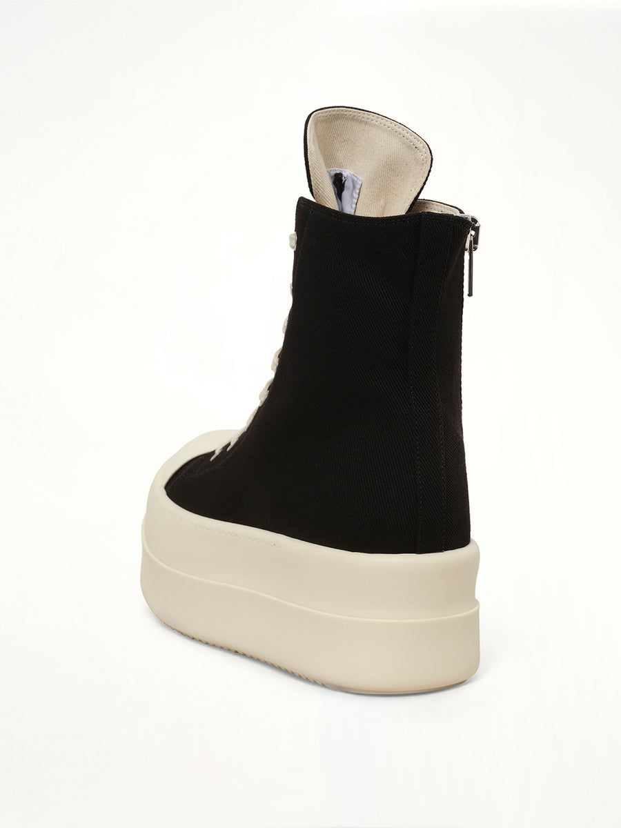 Overdyed Denim Megabumper Sneaks in Black