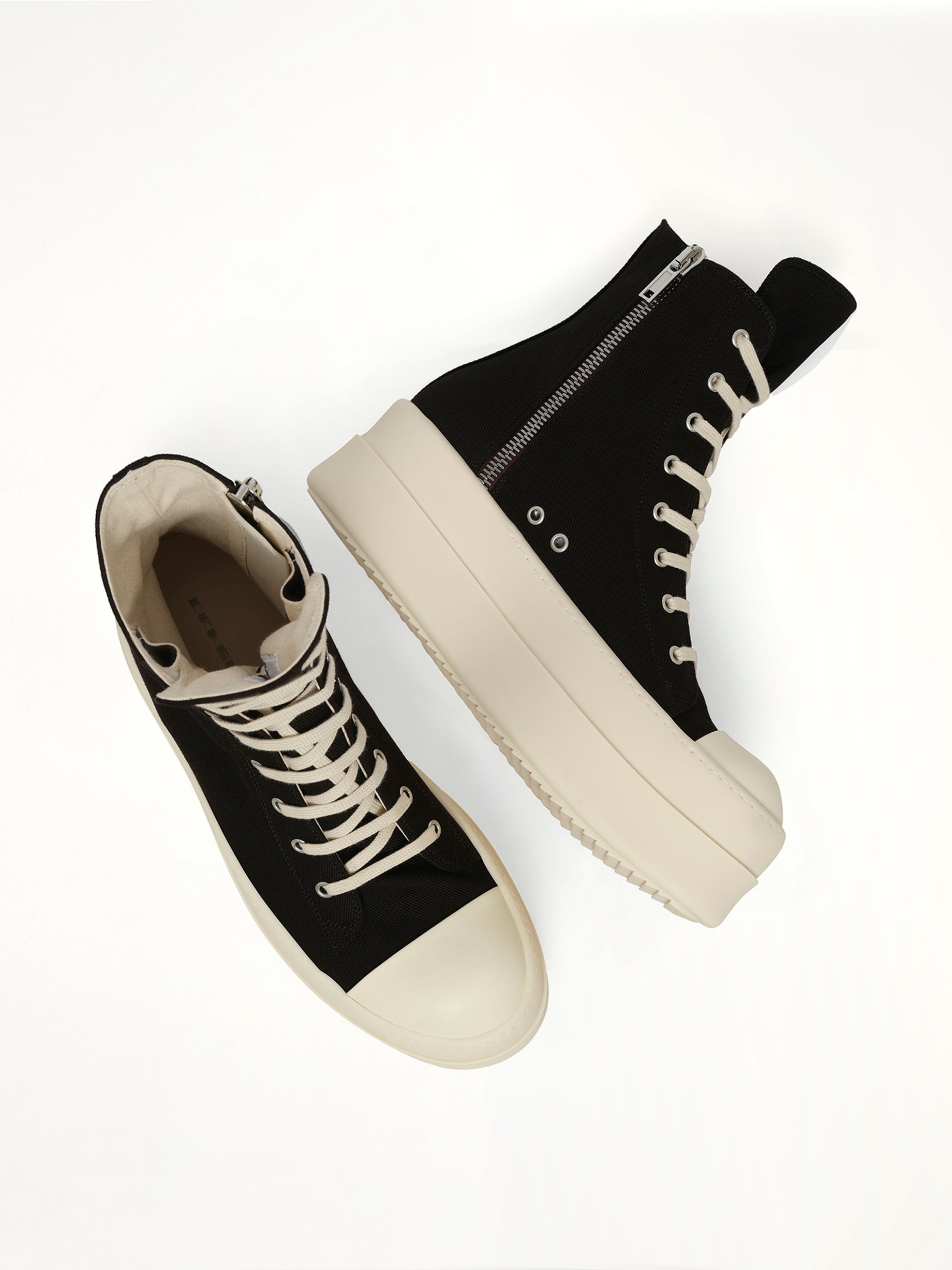 Overdyed Denim Megabumper Sneaks in Black