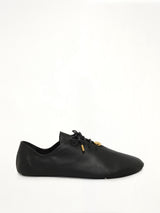 Pebble Soft Lace-Up Derby in Black