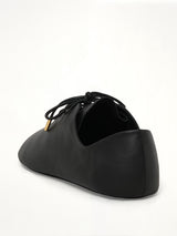 Pebble Soft Lace-Up Derby in Black
