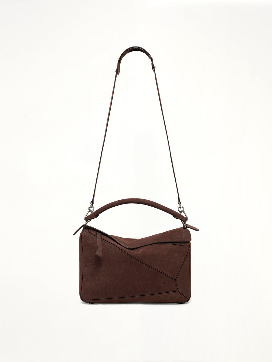 Puzzle Large Bag in Dark Chestnut
