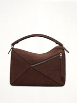 Puzzle Large Bag in Dark Chestnut