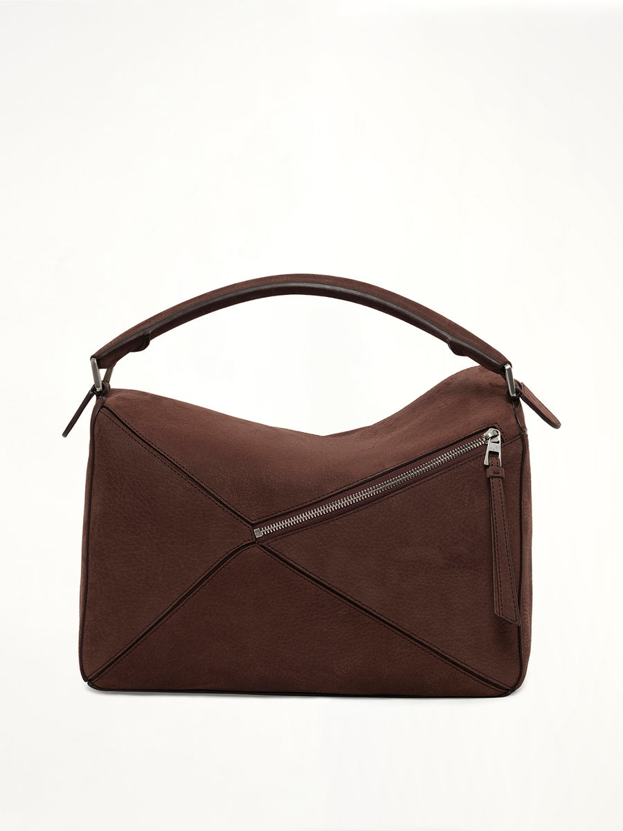 Puzzle Large Bag in Dark Chestnut