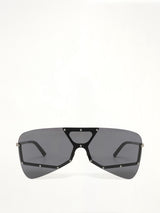 Tower Temple Sunglasses in Black/Silver