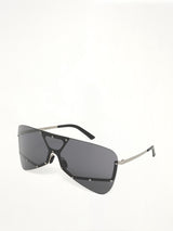 Tower Temple Sunglasses in Black/Silver
