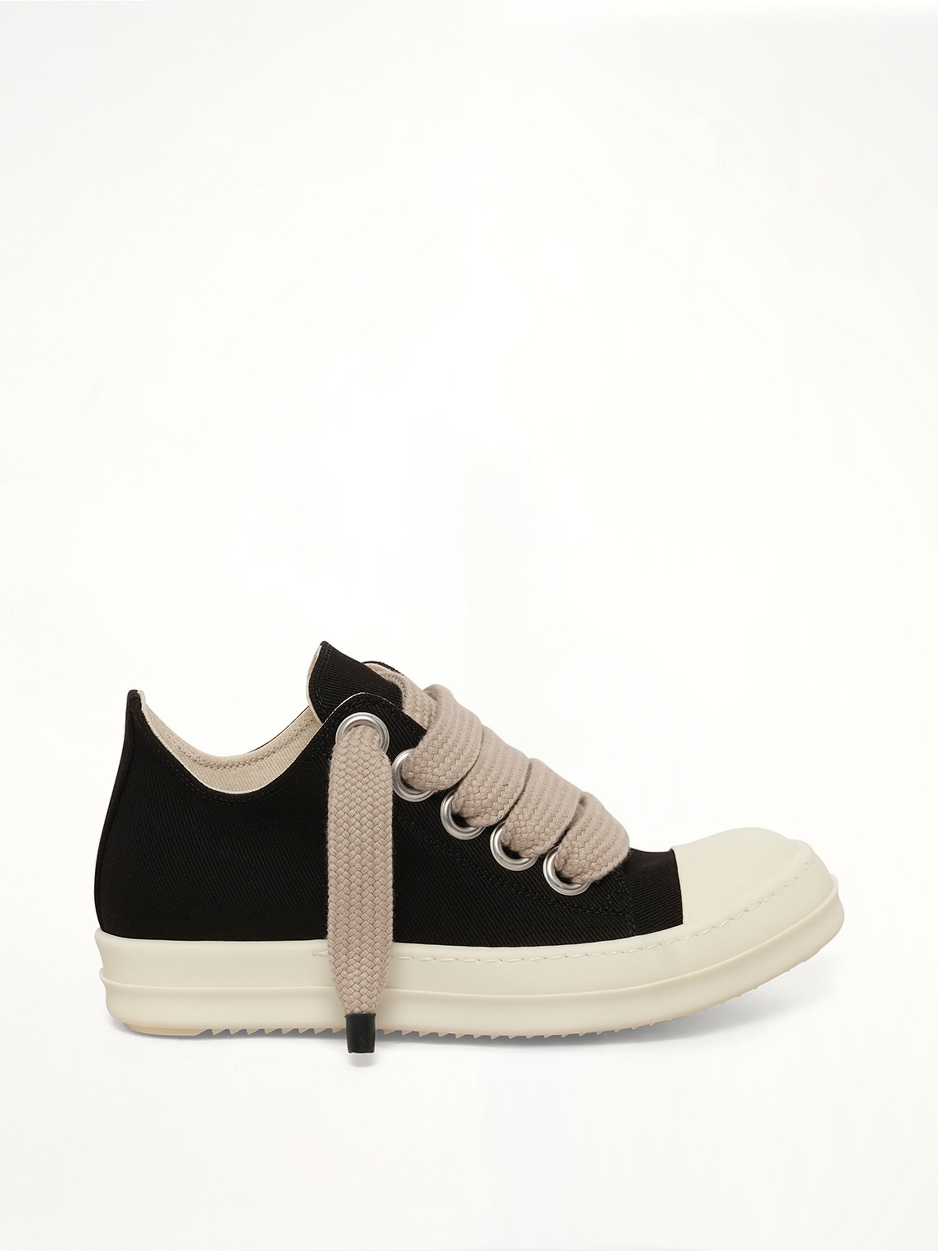 13oz Overdyed Denim Jumbolace Low Sneaker in Black