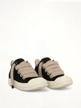 13oz Overdyed Denim Jumbolace Low Sneaker in Black