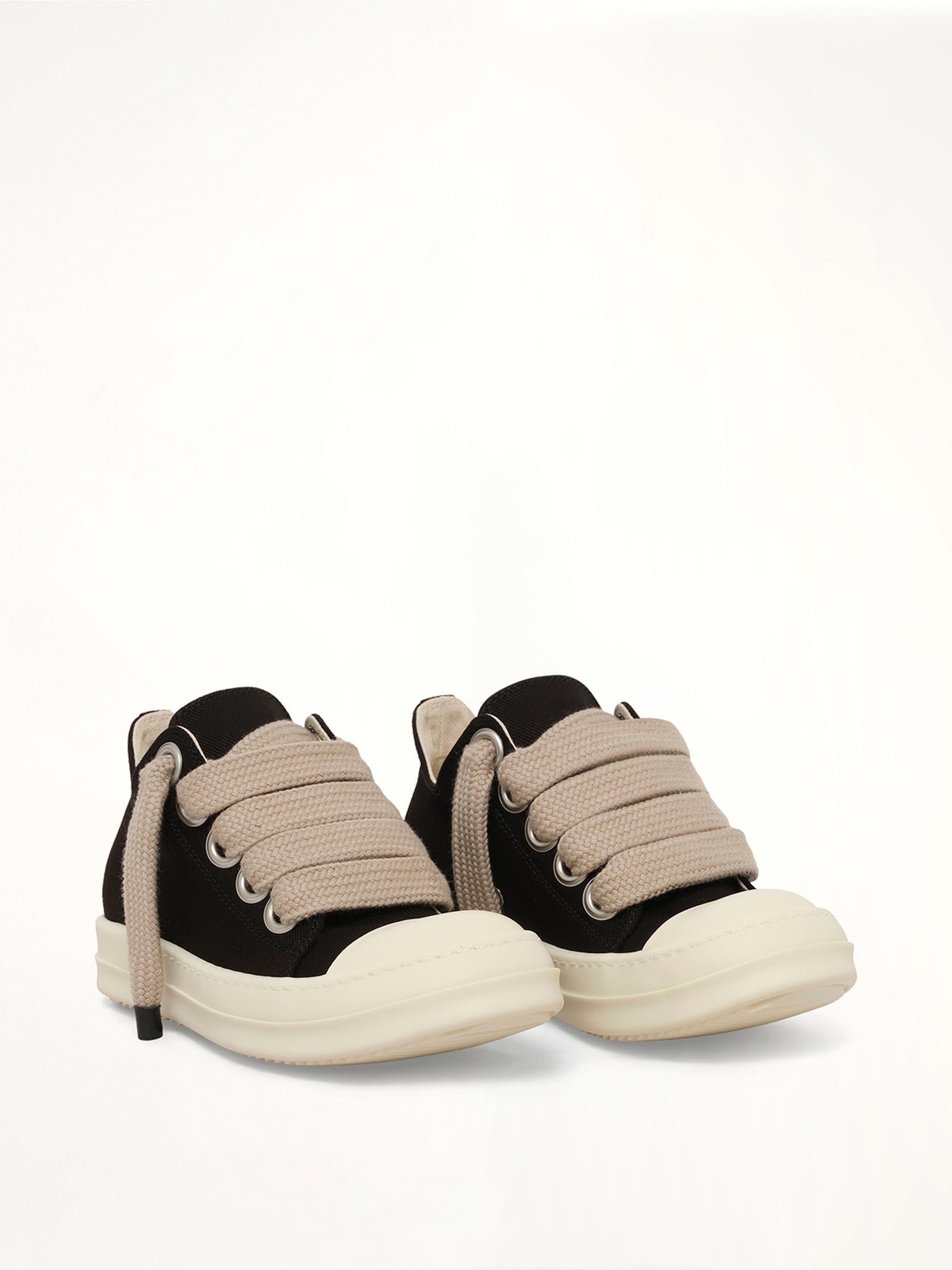 13oz Overdyed Denim Jumbolace Low Sneaker in Black