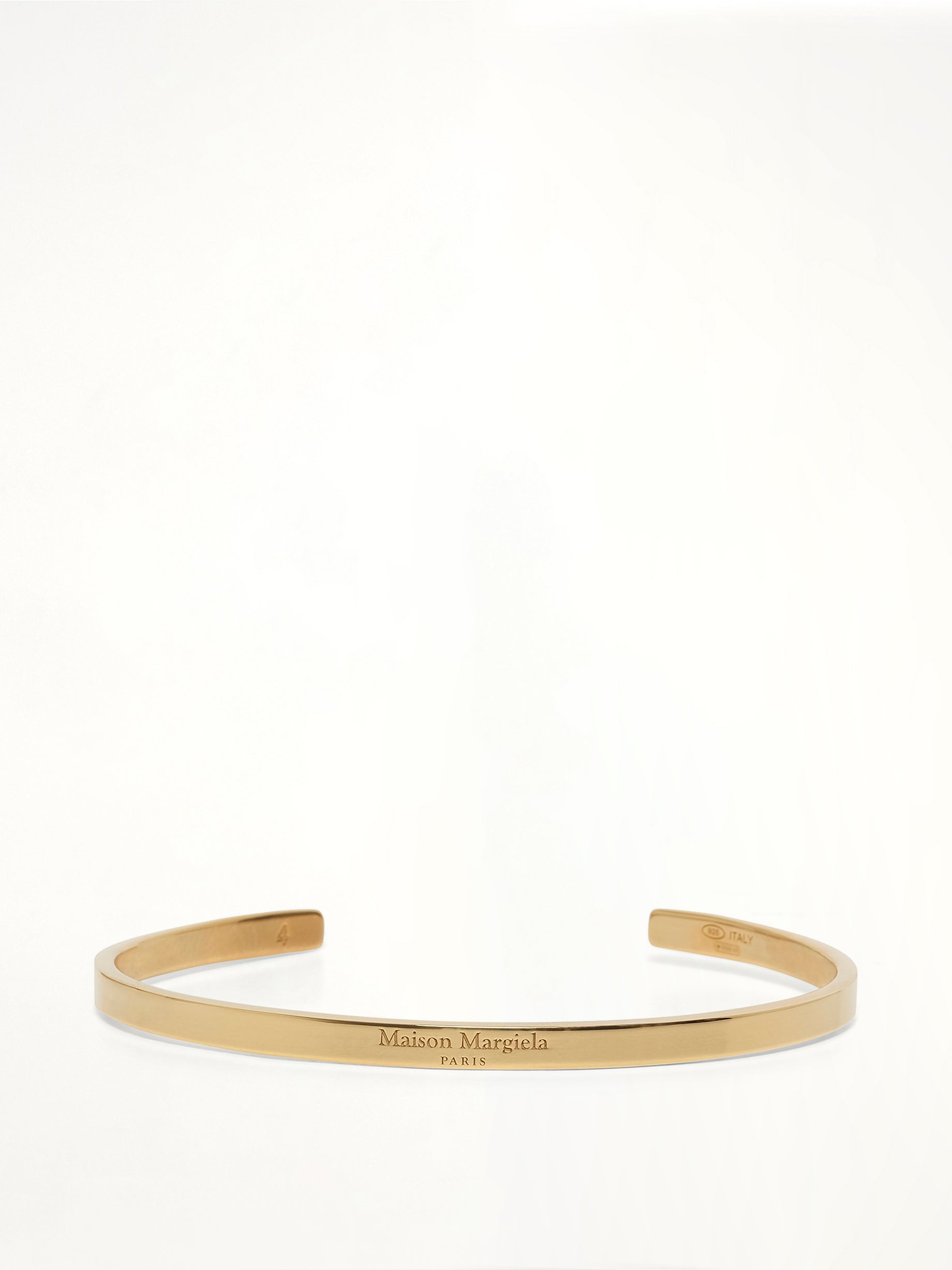 Logo Reference Cuff 4mm in Yellow Gold Plating