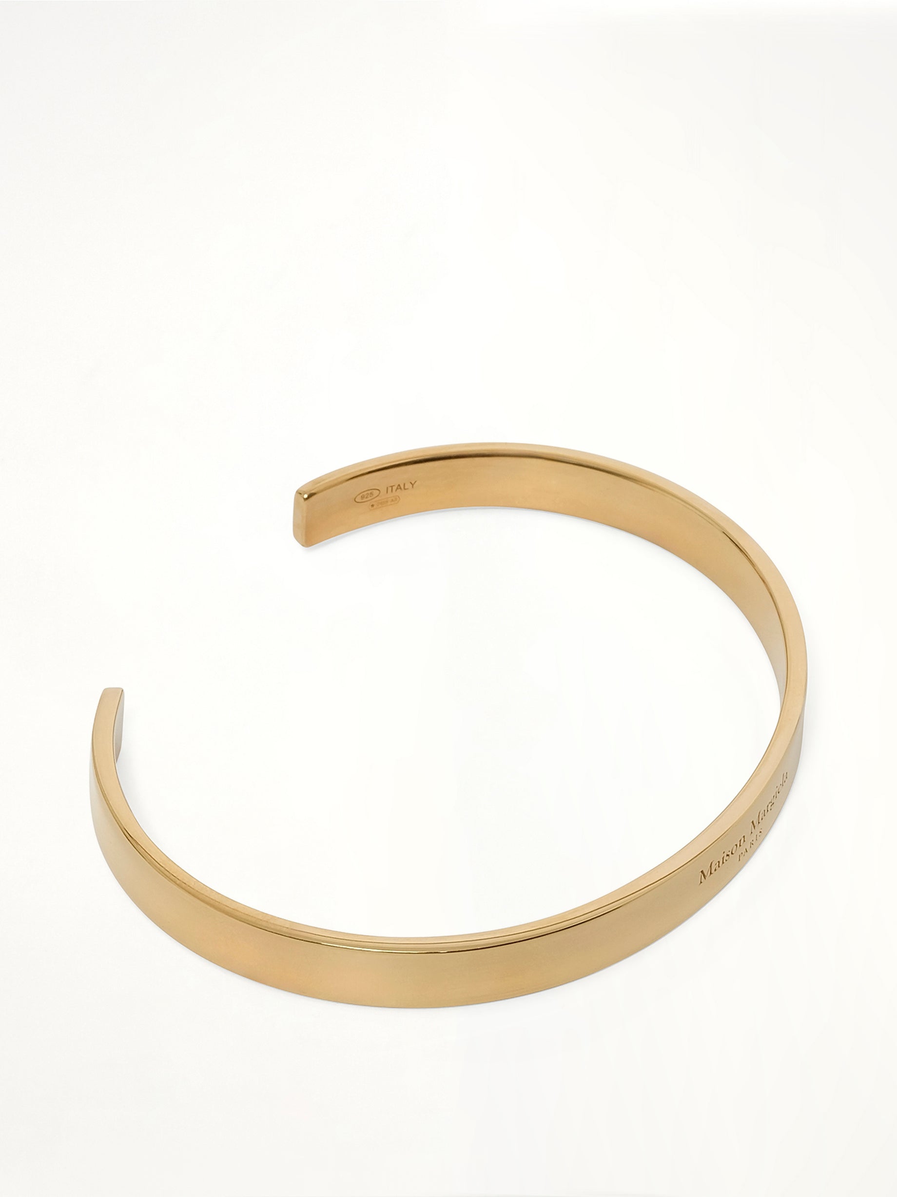 Logo Reference Cuff 6.5mm in Yellow Gold Plating