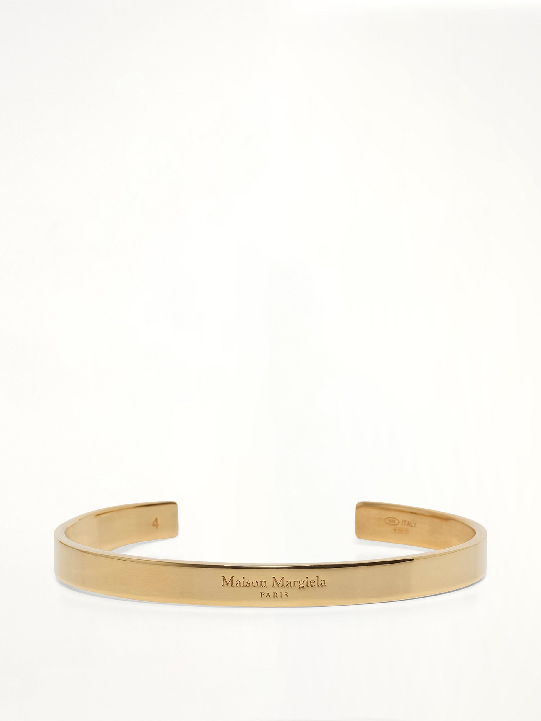 Logo Reference Cuff 6.5mm in Yellow Gold Plating