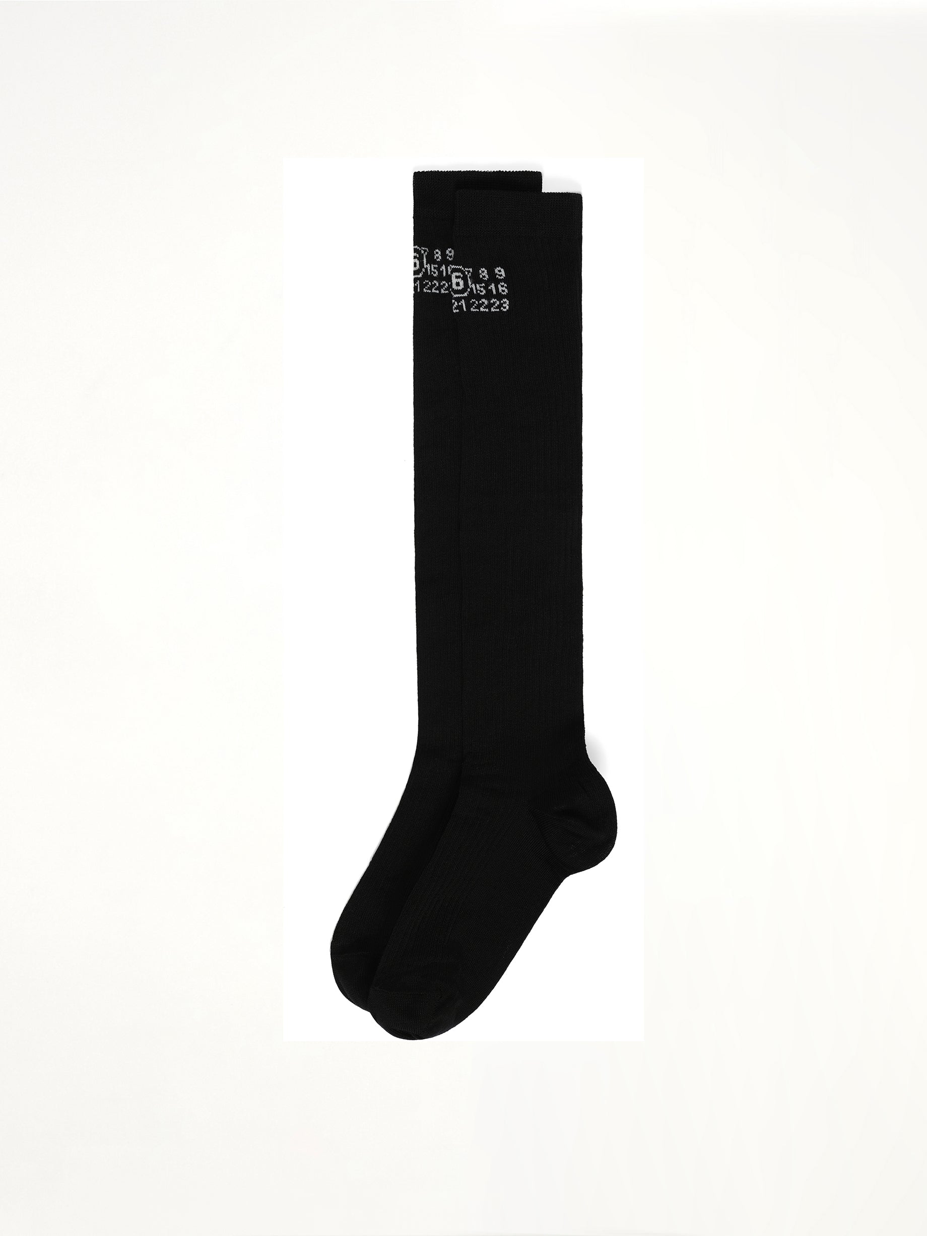 MM6 Logo Socks in Black