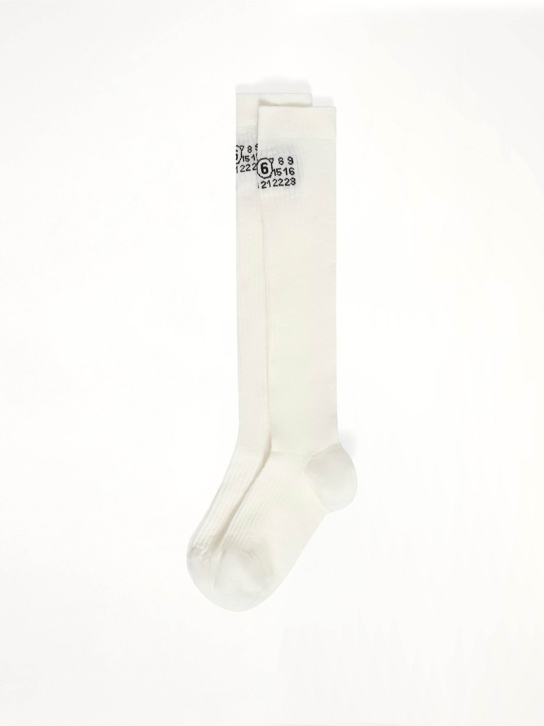 MM6 Logo Socks in White